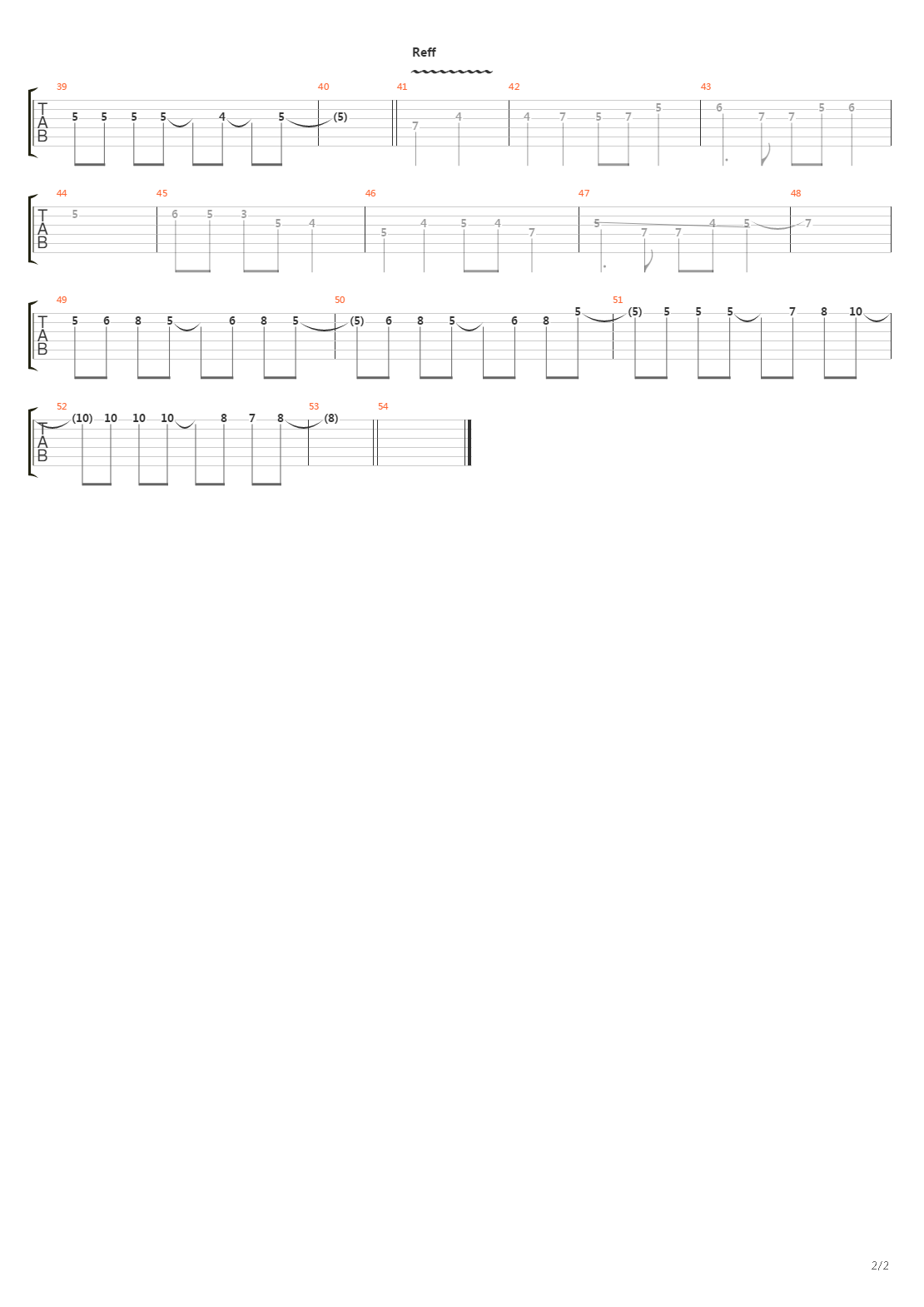 Bunda吉他谱