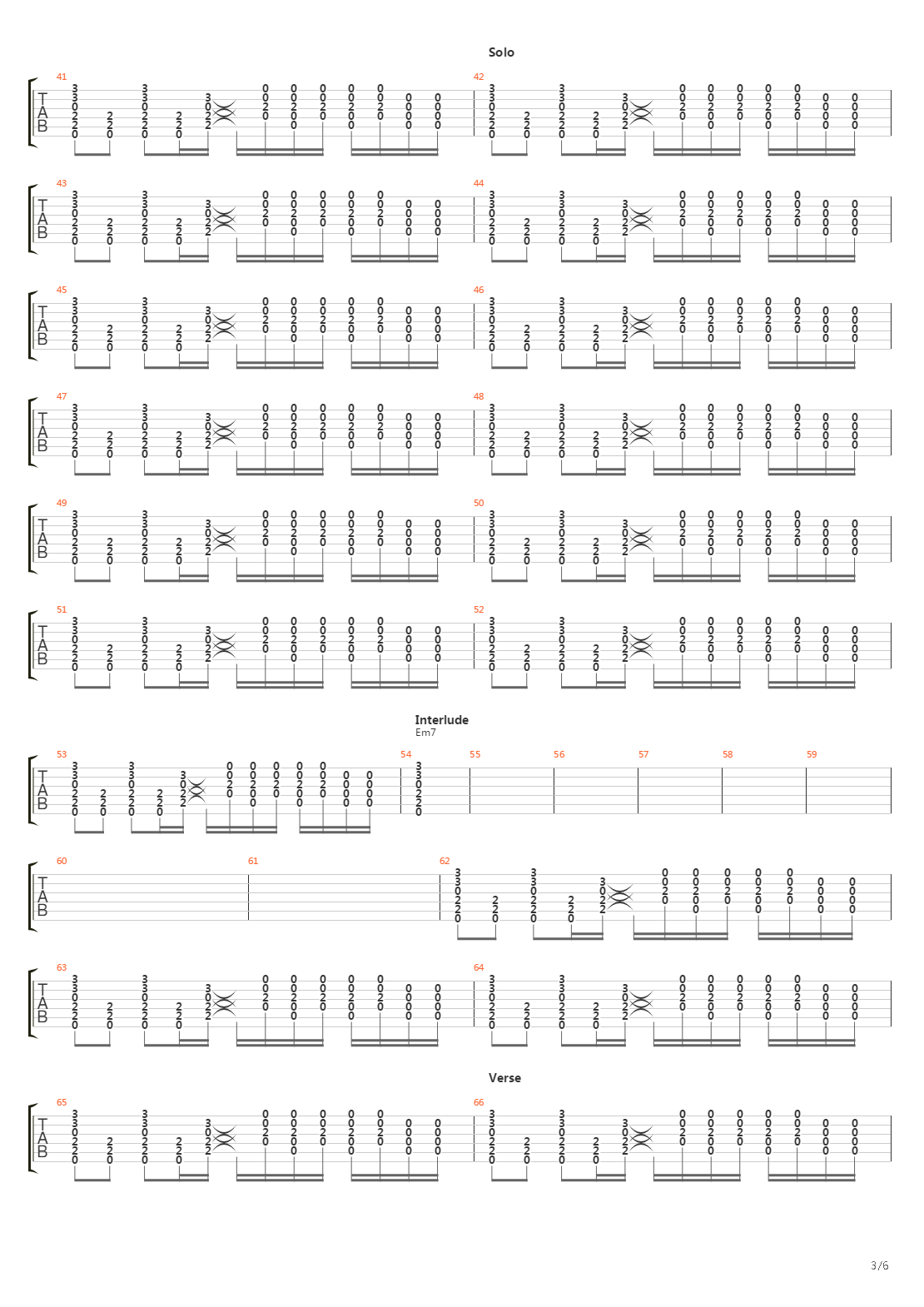 Riverman吉他谱