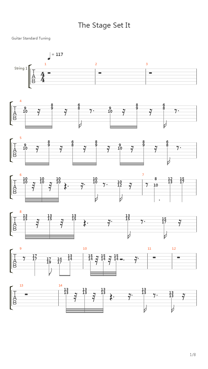 最终幻想13 - The Stage Set It吉他谱