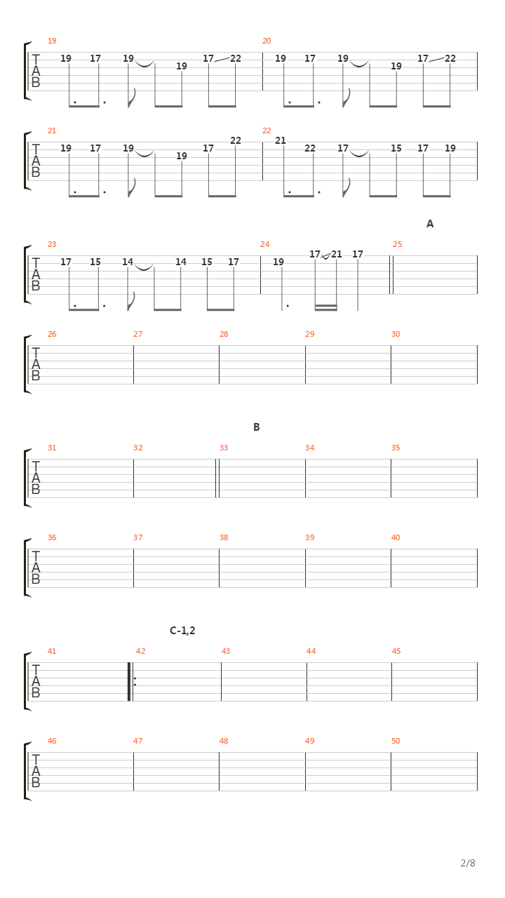 Vermilion吉他谱