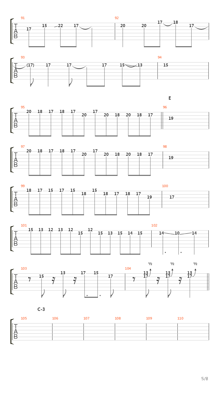 Vermilion吉他谱