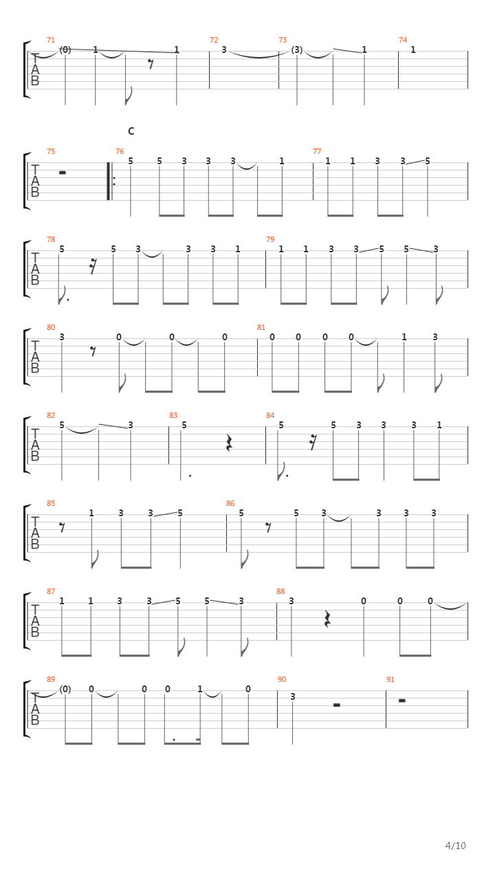 迷彩(Meisai)吉他谱