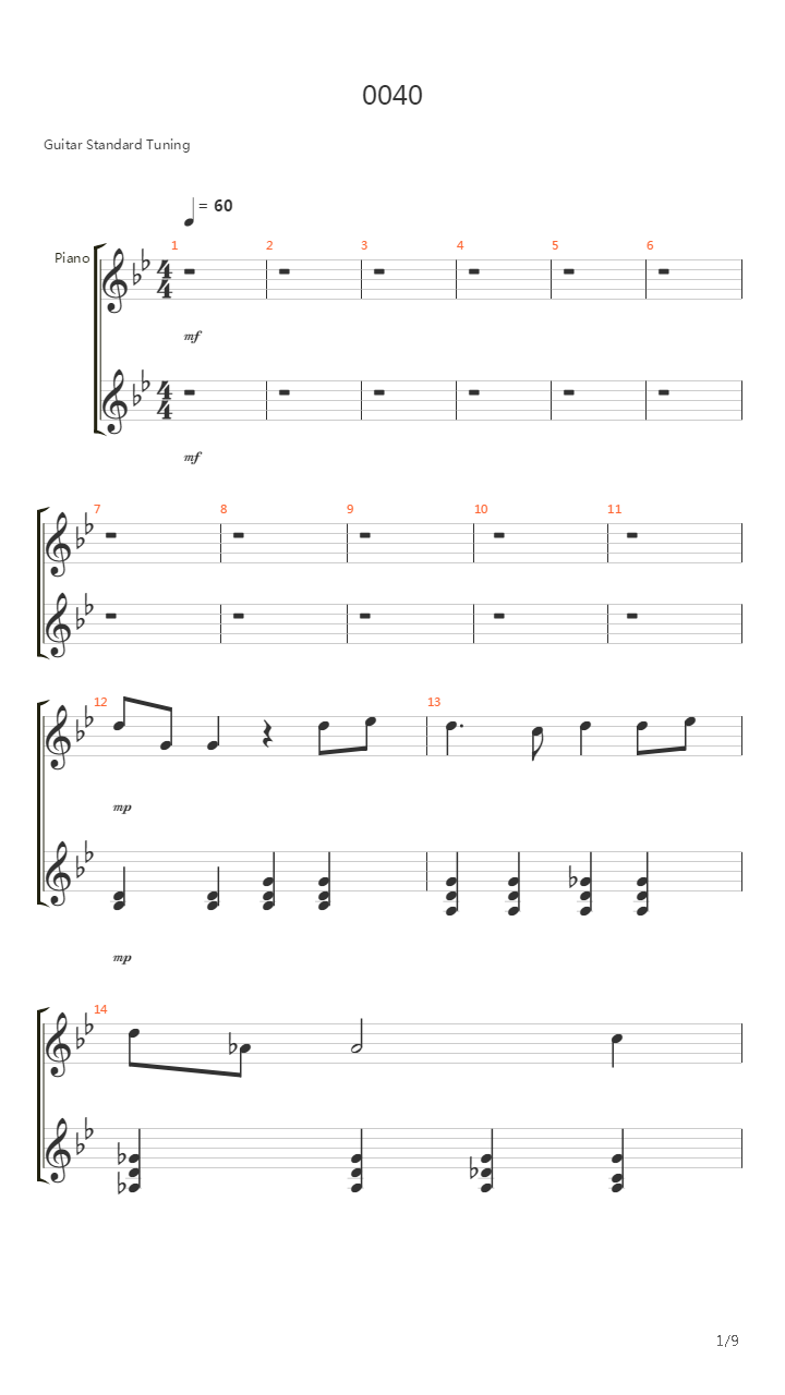 0040吉他谱