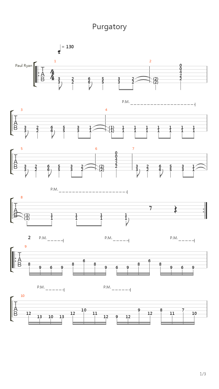 Purgatory吉他谱