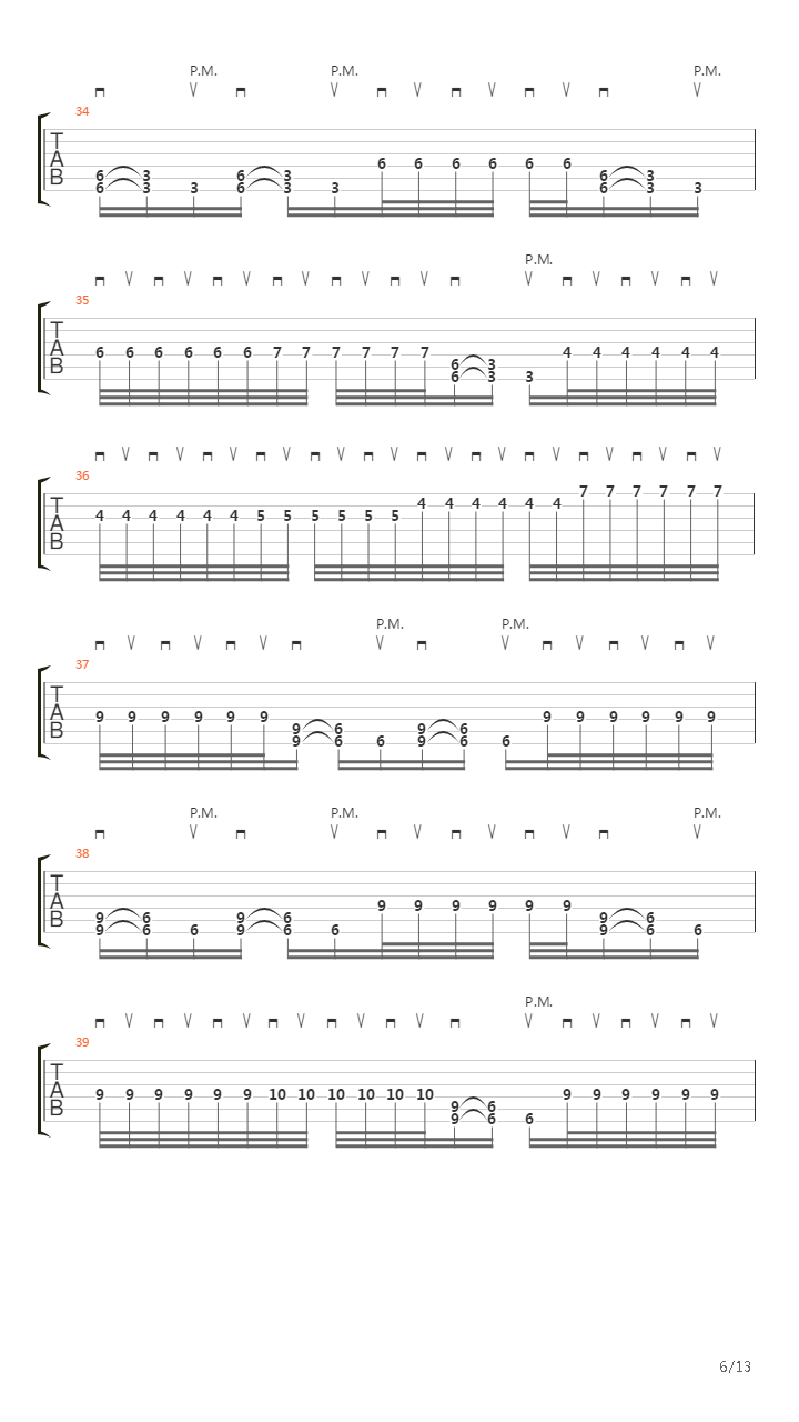 Staring From The Abyss吉他谱