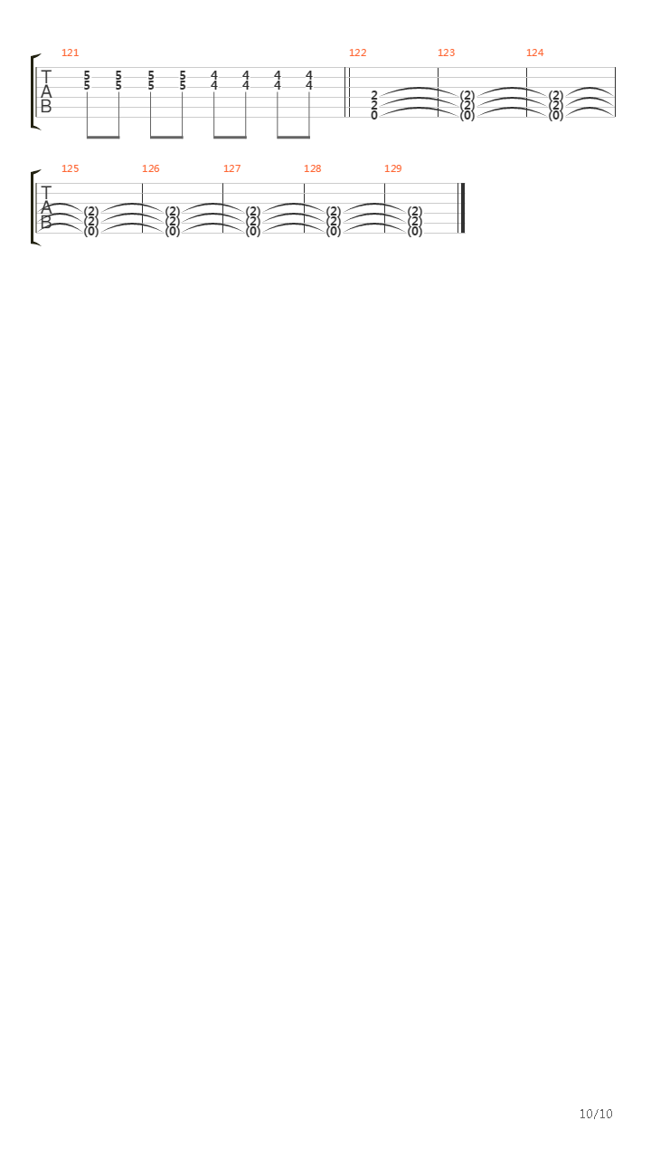 Chaga吉他谱