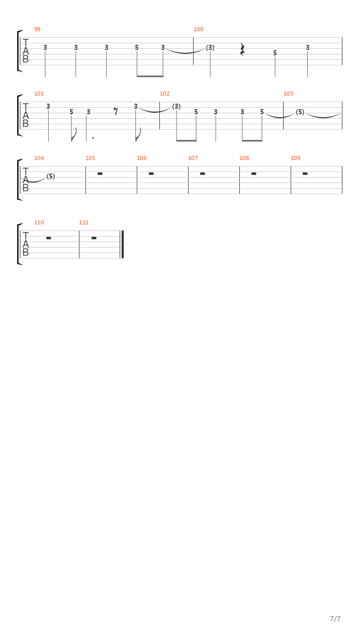 Song In The Breeze吉他谱