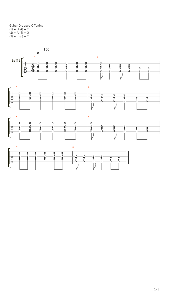 Rat吉他谱