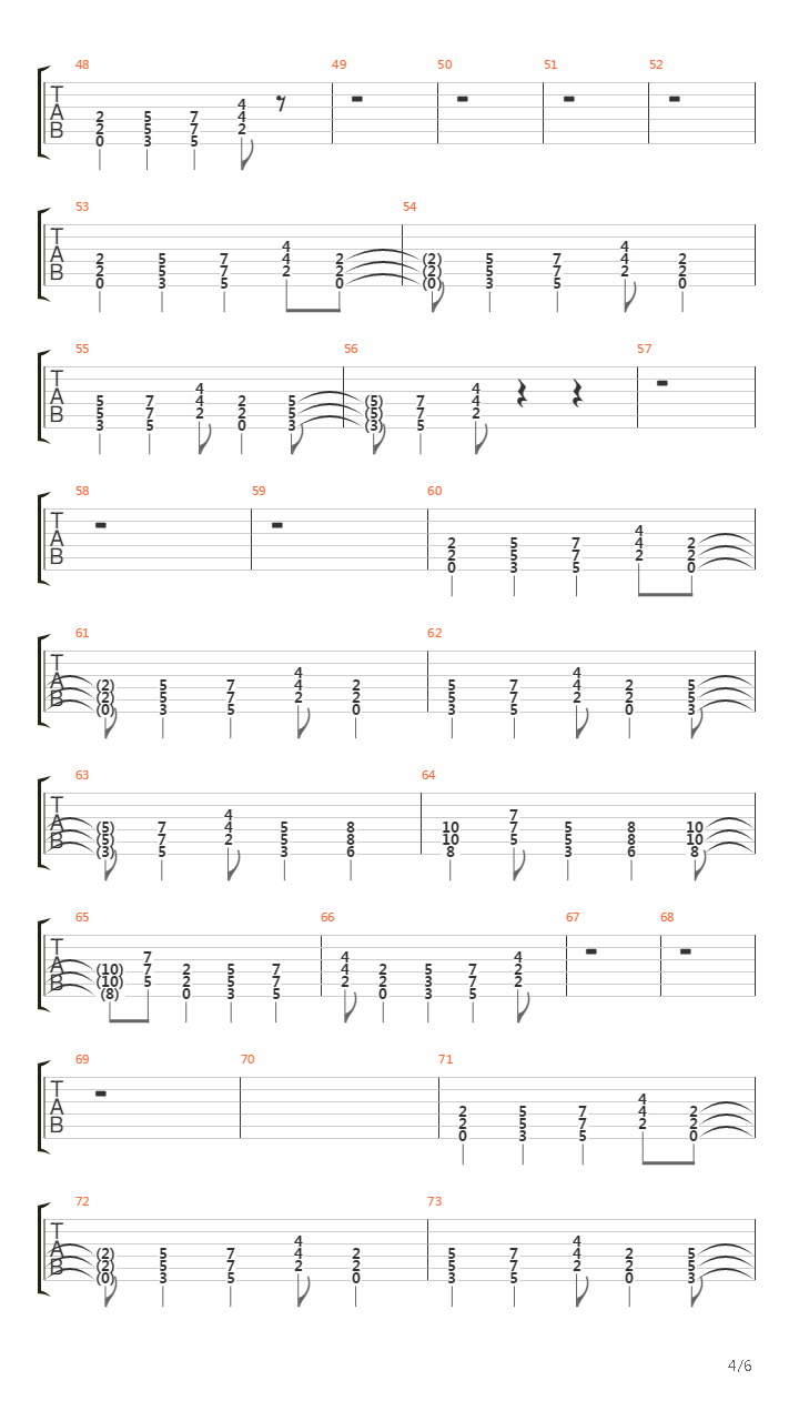 Llegar La Paz吉他谱
