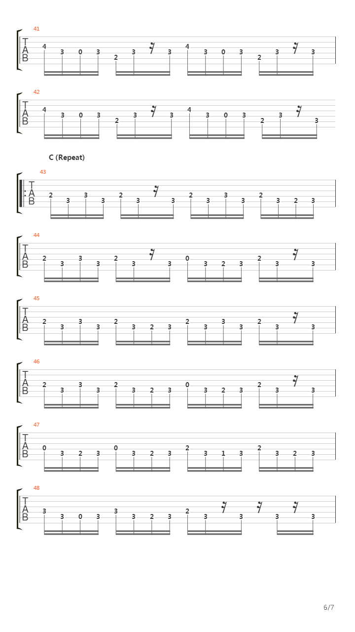 Music For A Found Harmonium吉他谱