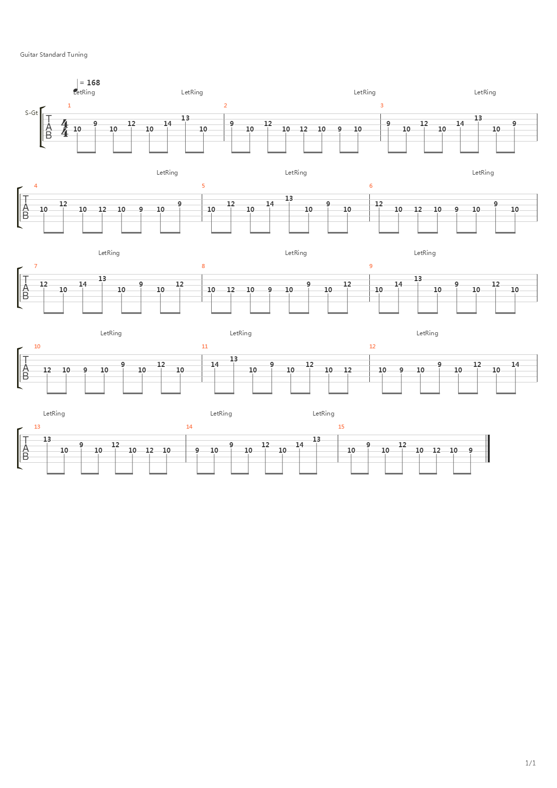 Perpetuum Mobile吉他谱