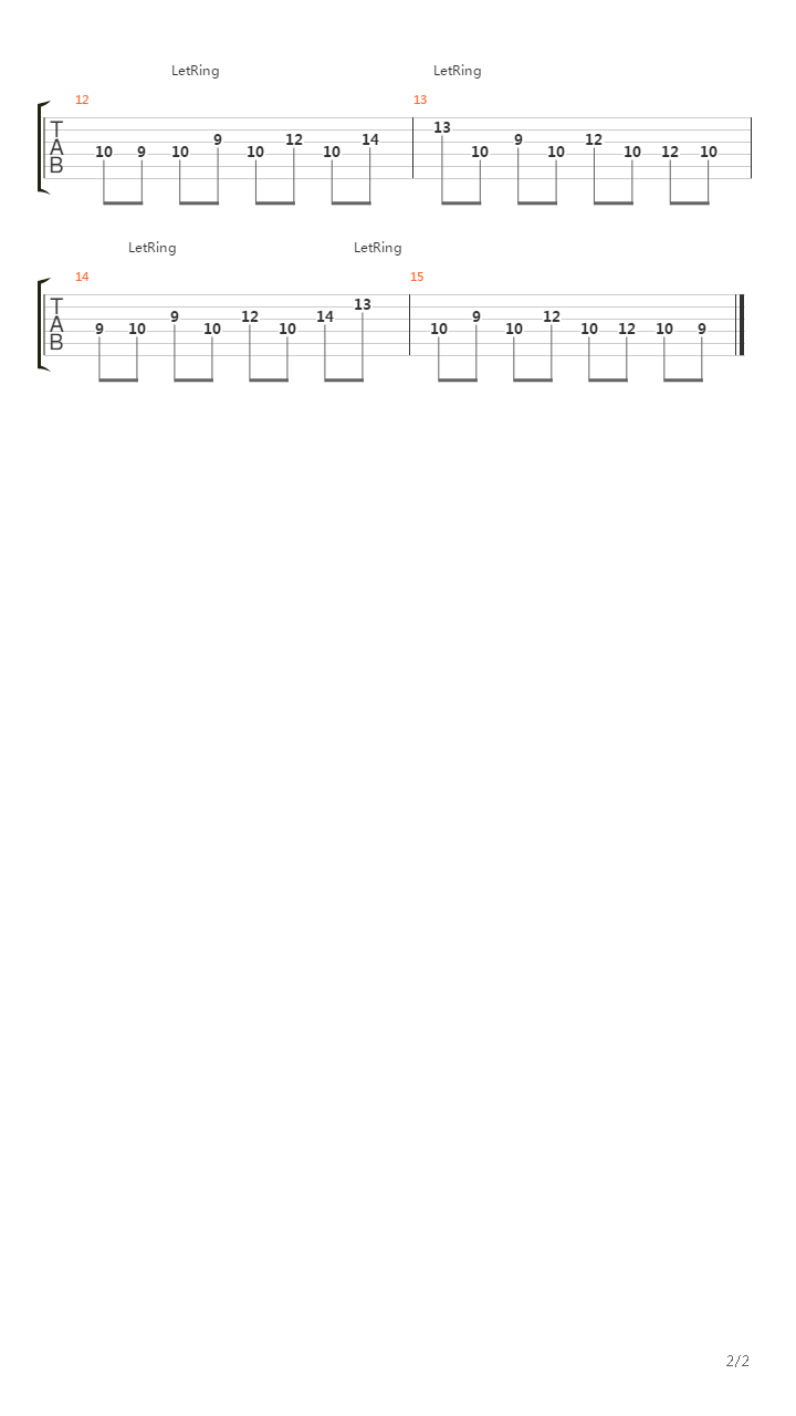 Perpetuum Mobile吉他谱