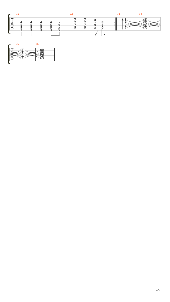 Ashes吉他谱