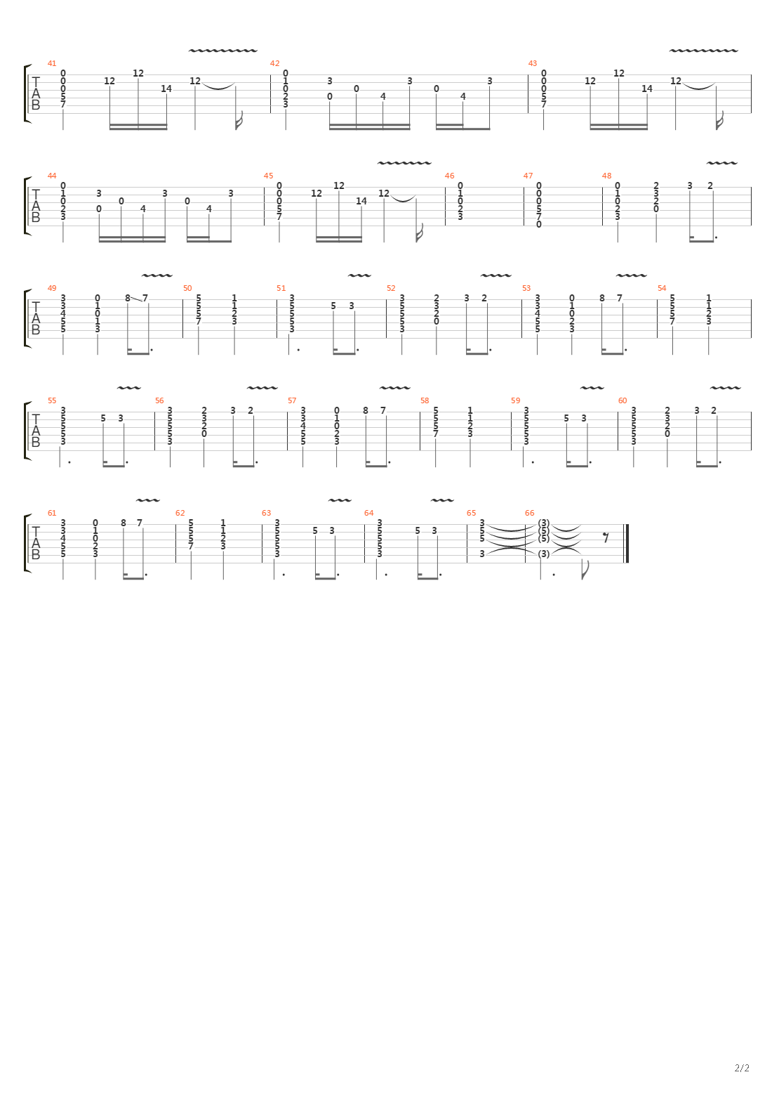 Autobfiagrafia吉他谱