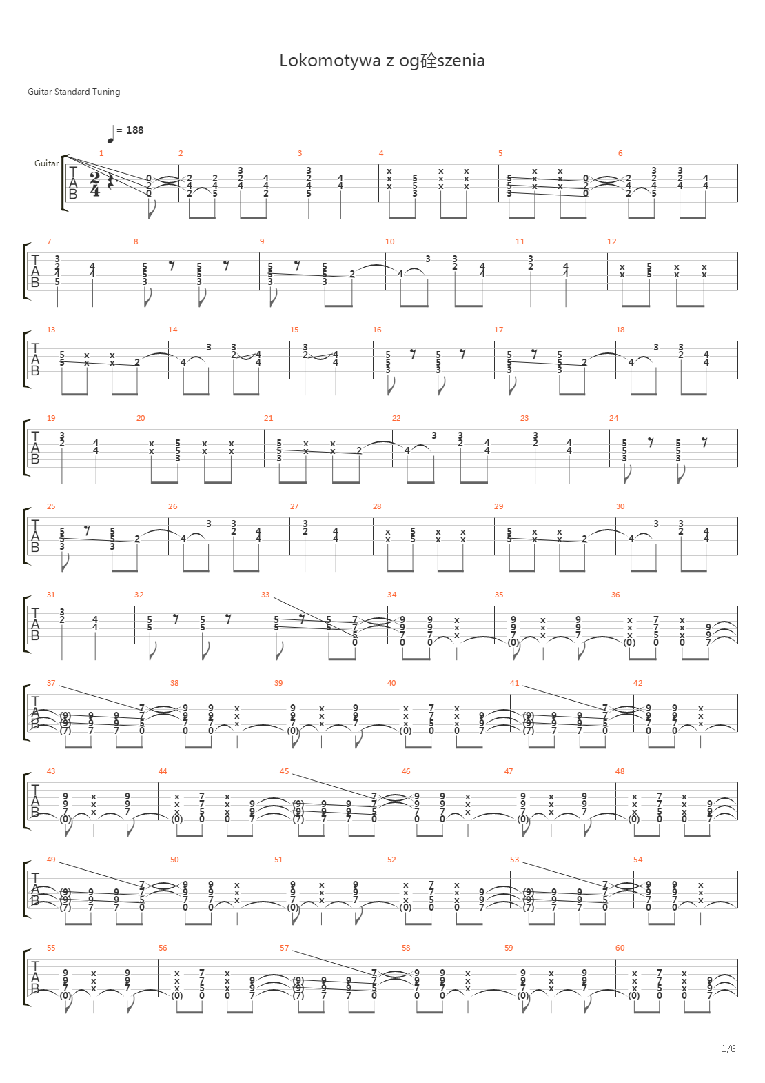 Lokomotywa Z Ogloszenia吉他谱