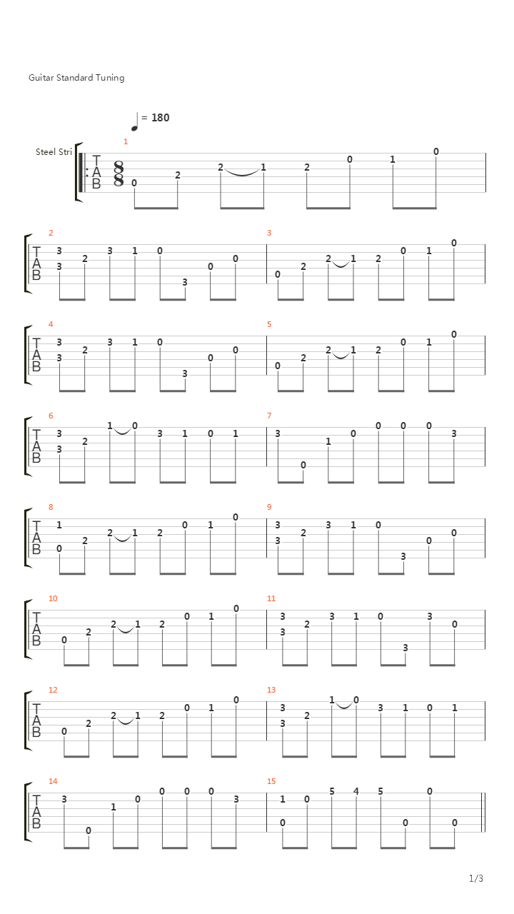 Toccata For A Wild Old Lady吉他谱