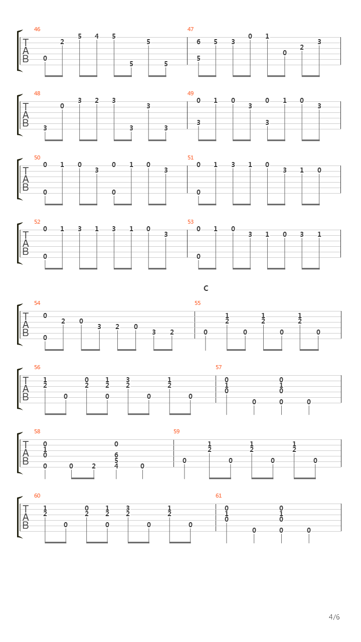 Toccata For A Wild Old Lady吉他谱