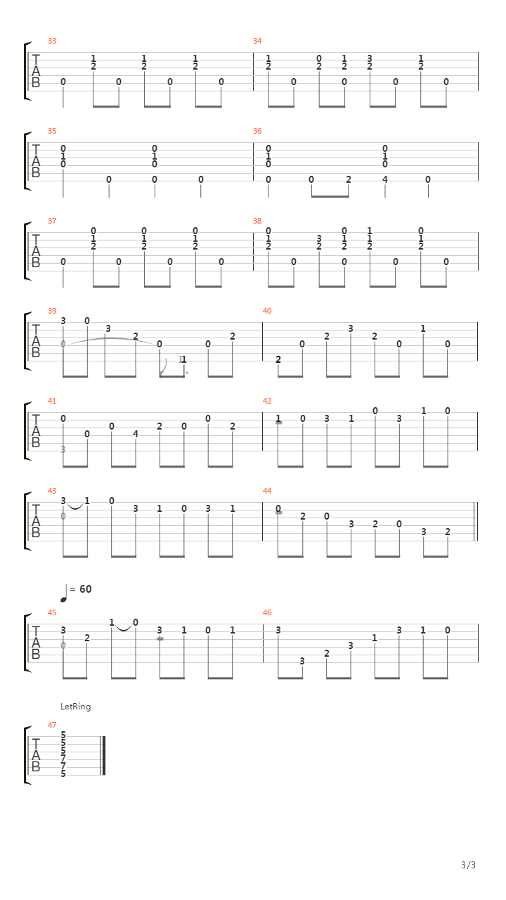 Toccata For A Wild Old Lady吉他谱