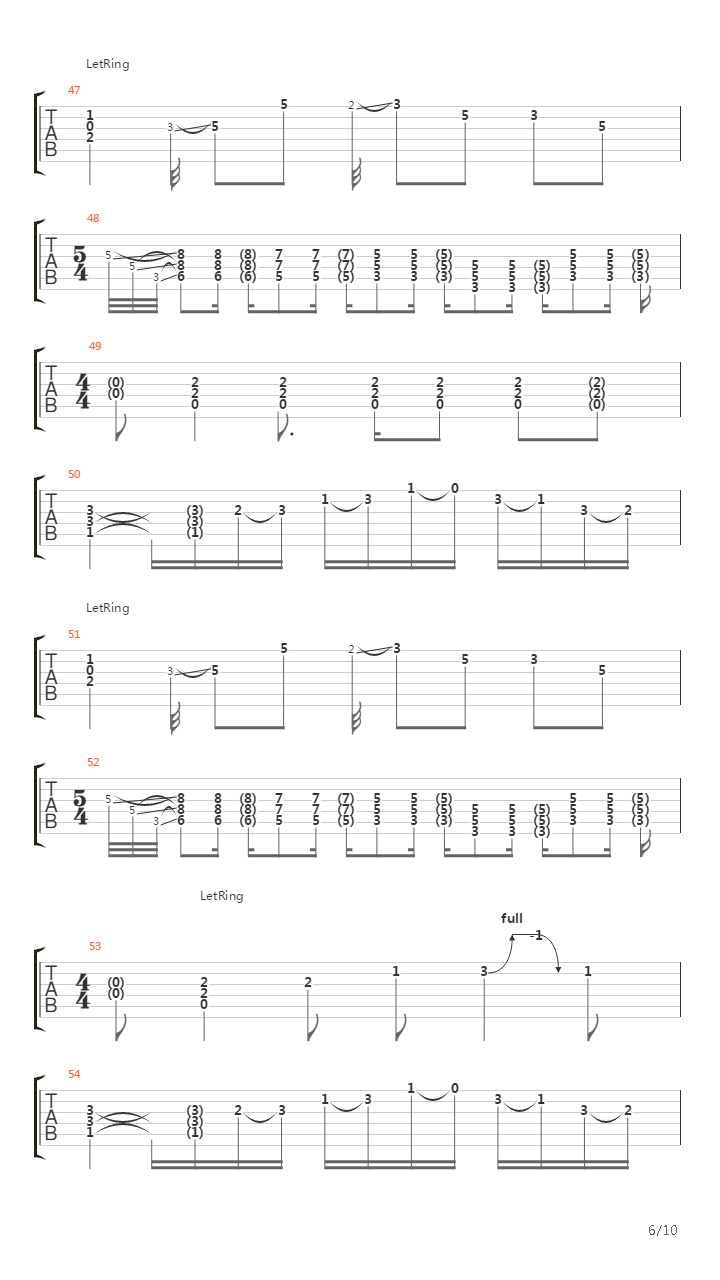 Último acto吉他谱