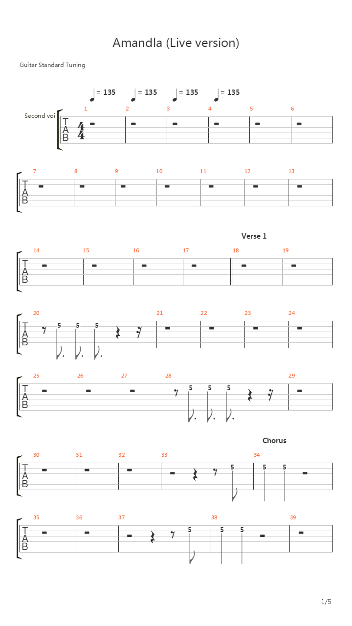 Amandla吉他谱