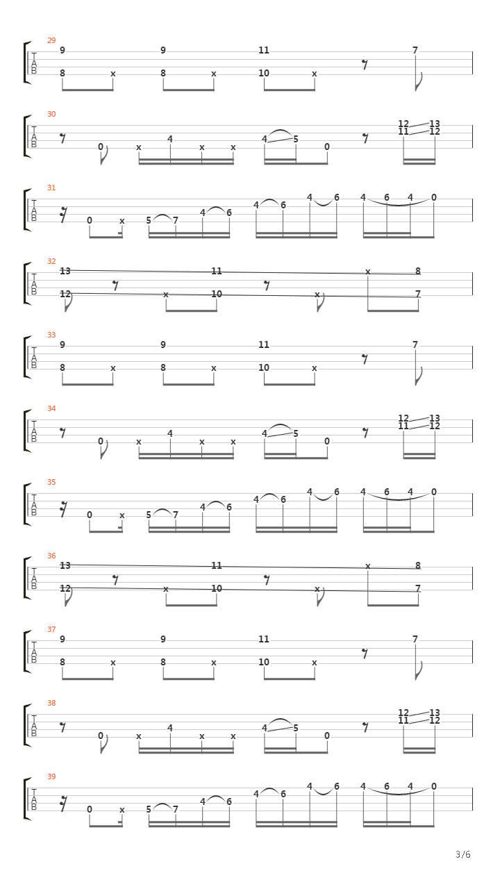 Glide吉他谱