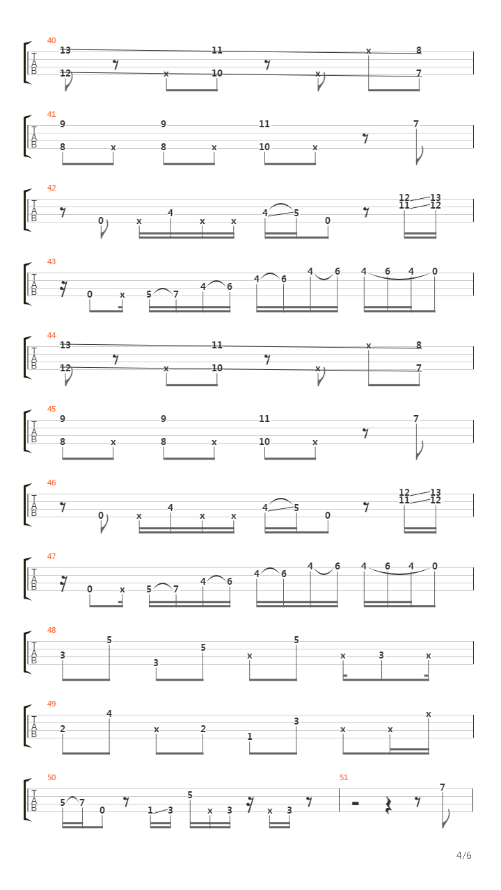 Glide吉他谱