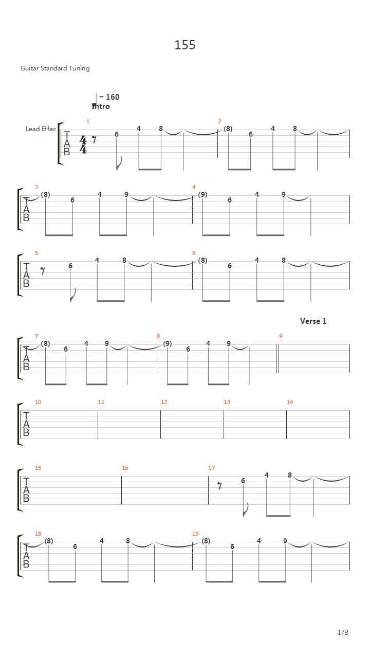 155吉他谱
