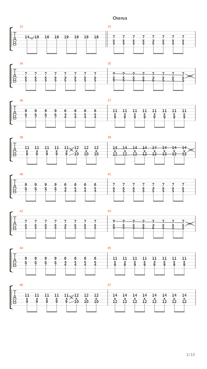 Chapter Xiii吉他谱