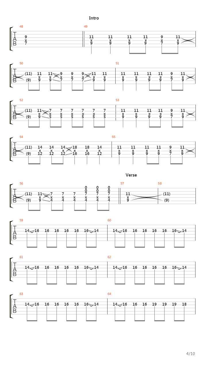 Chapter Xiii吉他谱