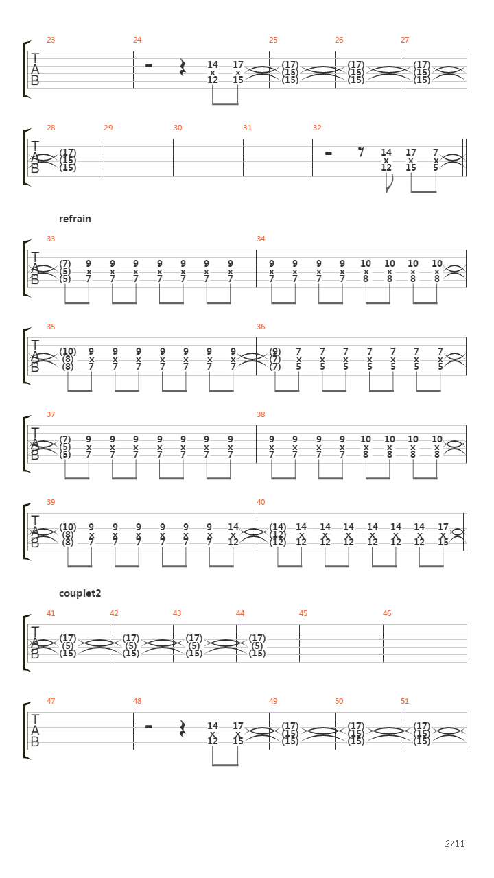 Lycantrophe吉他谱