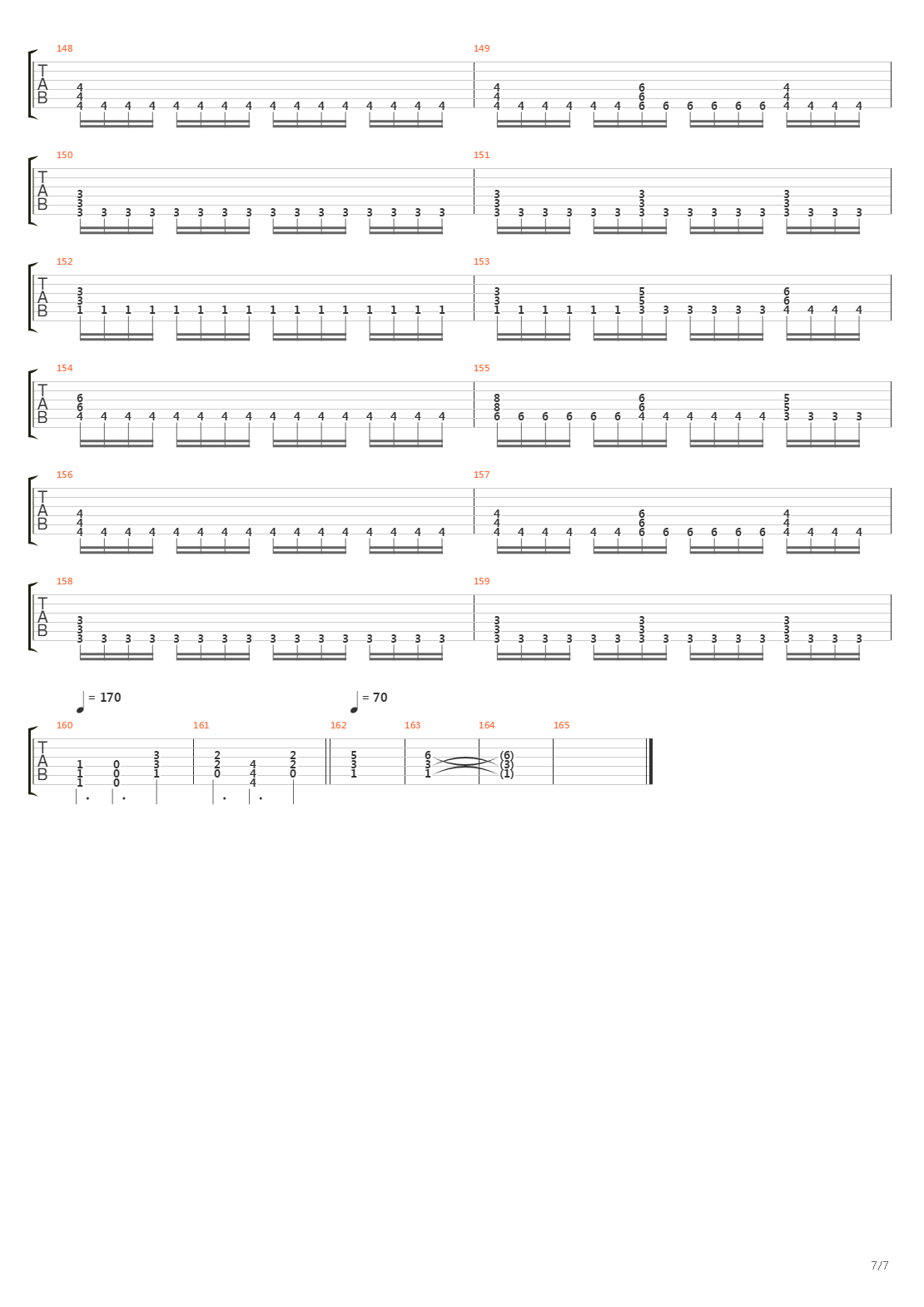 The Way It Ends吉他谱