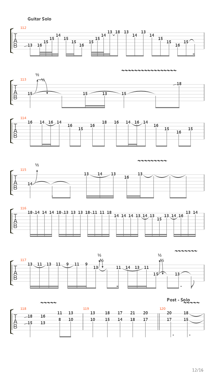 The Way It Ends吉他谱