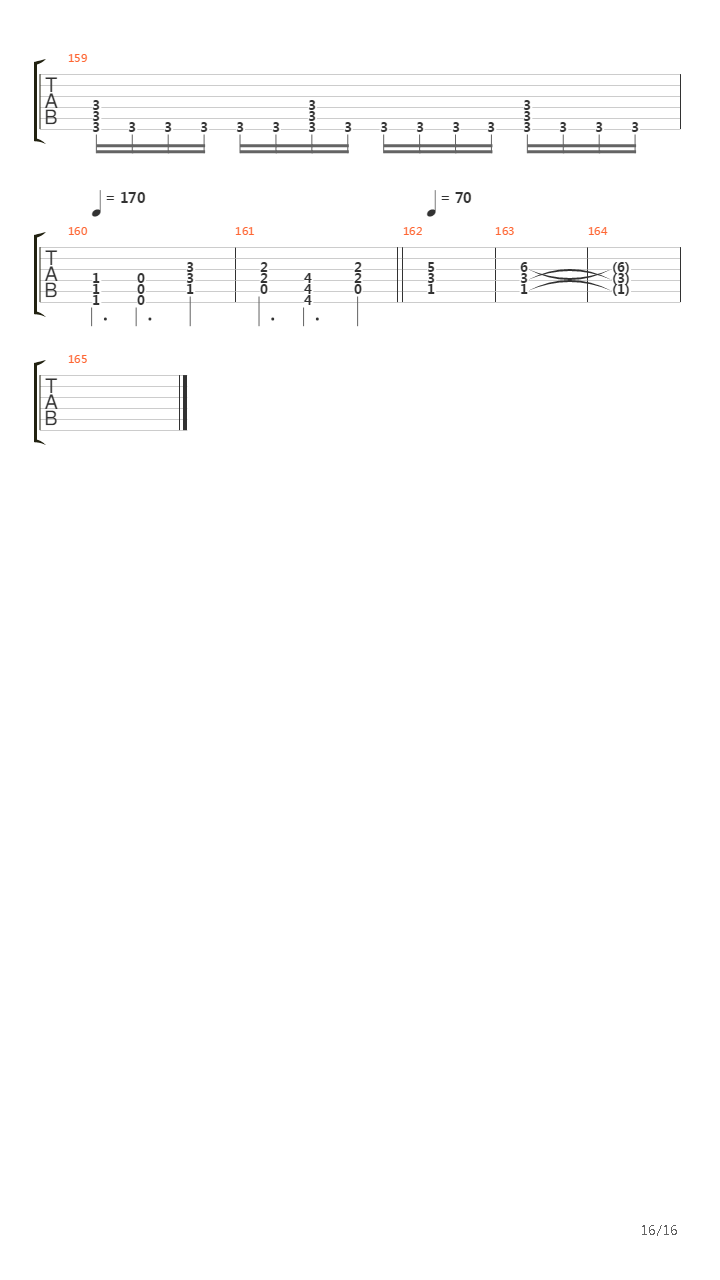 The Way It Ends吉他谱
