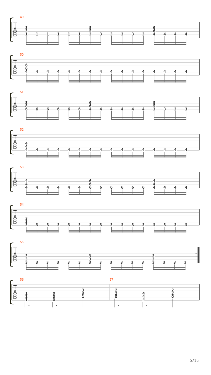 The Way It Ends吉他谱