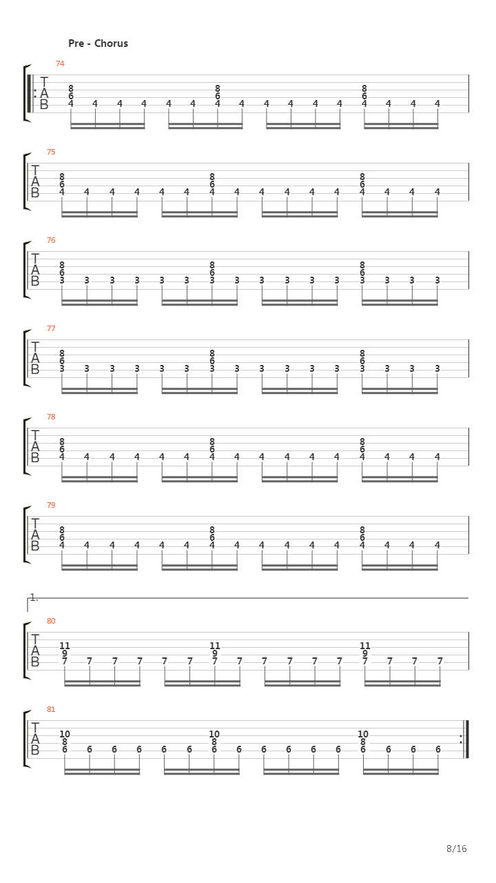 The Way It Ends吉他谱