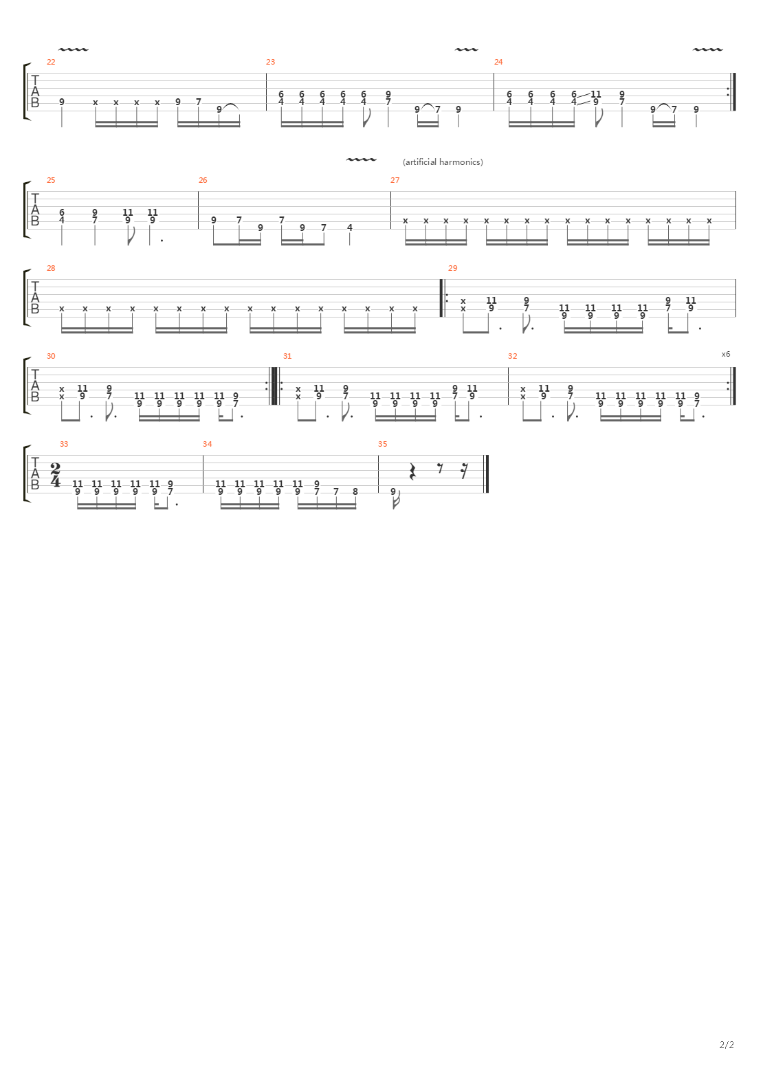 Mainline Rider吉他谱