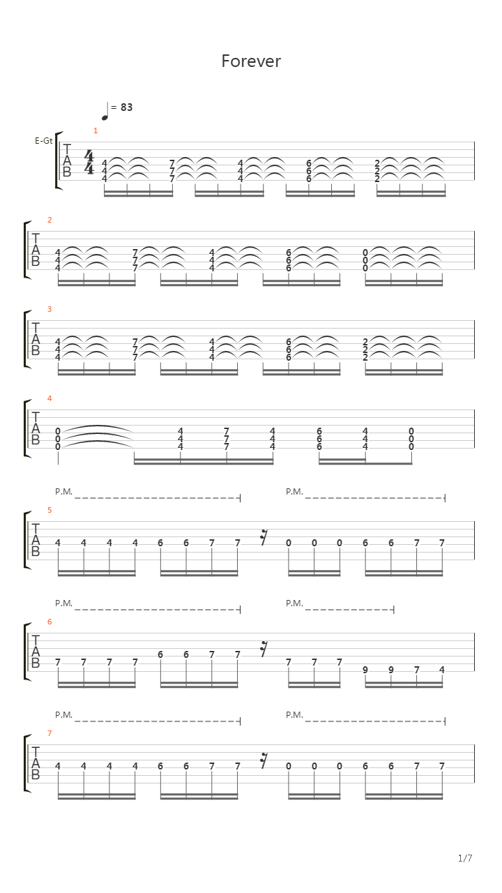 Forever吉他谱