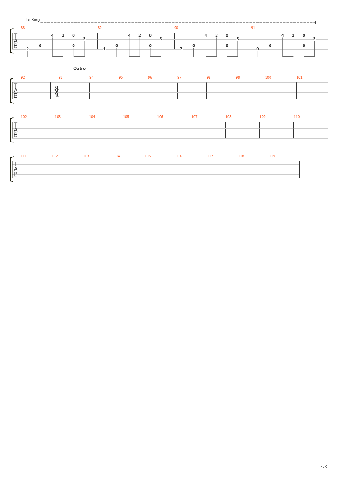 Pieces吉他谱