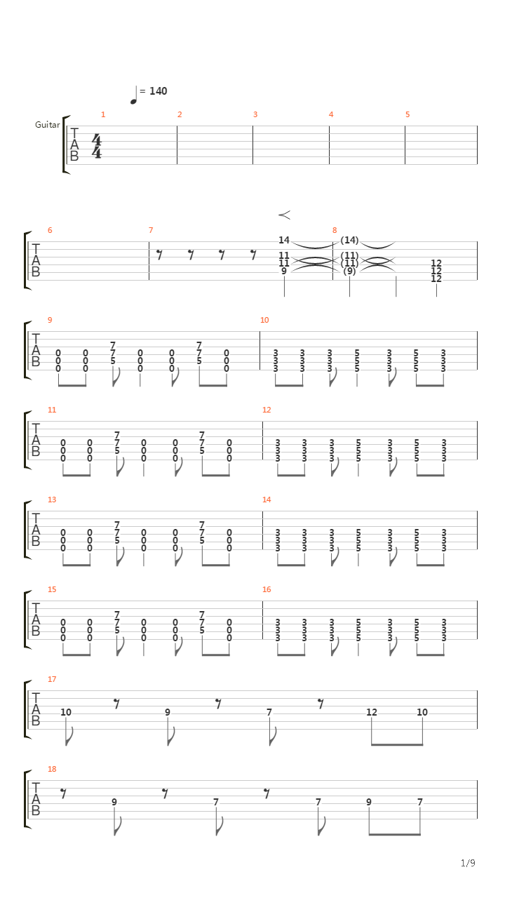 A Kick In The Mouth吉他谱