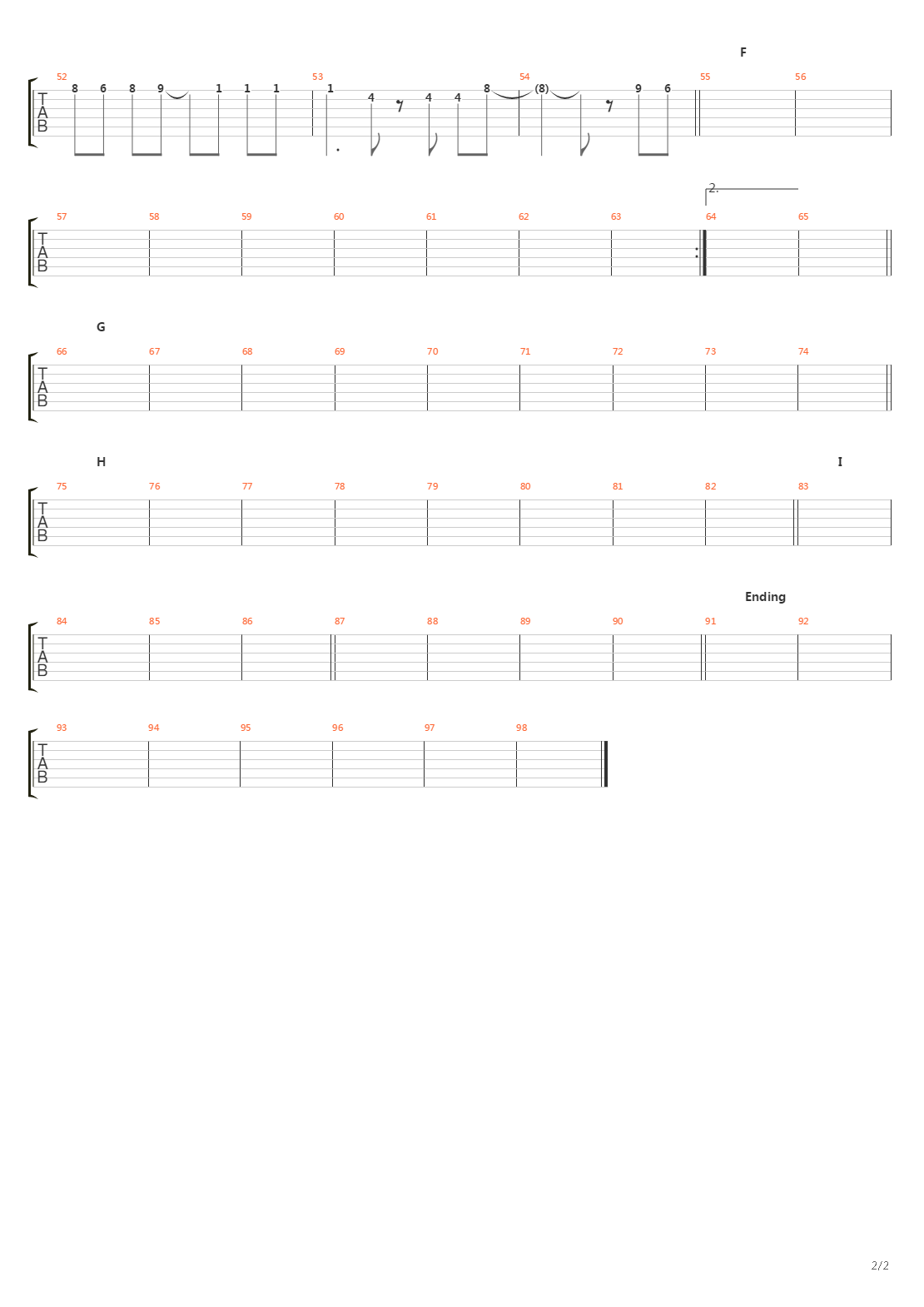 Hageshisa吉他谱