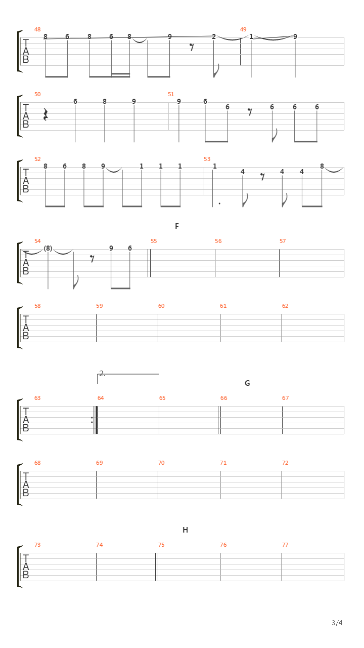 Hageshisa吉他谱