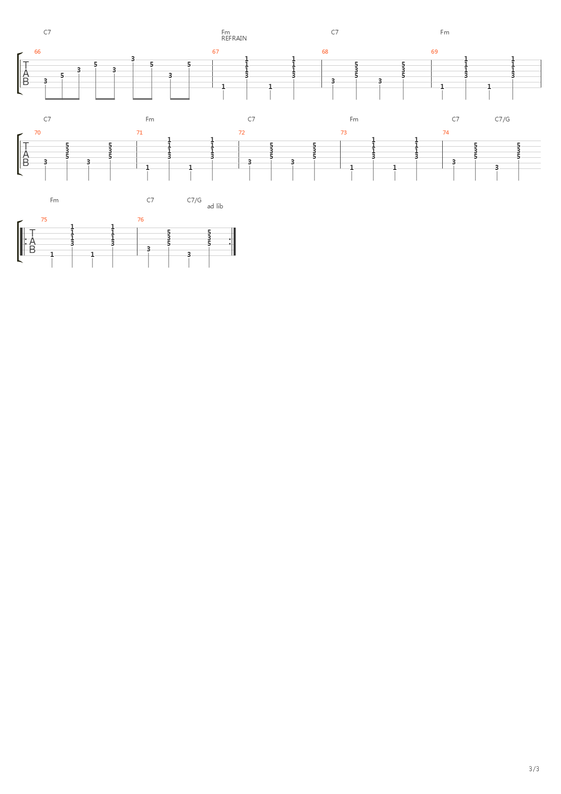 Maigrir吉他谱