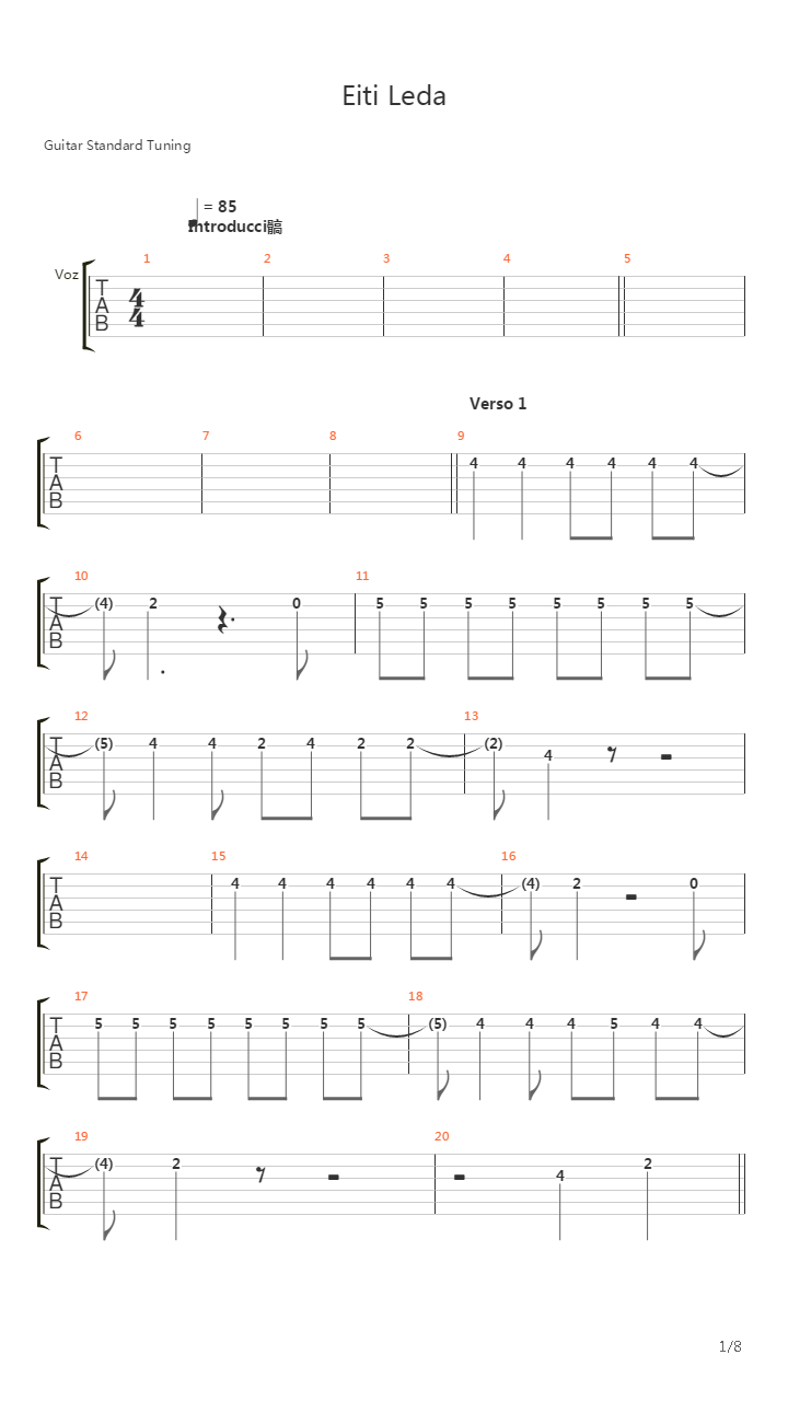 Eiti Leda吉他谱