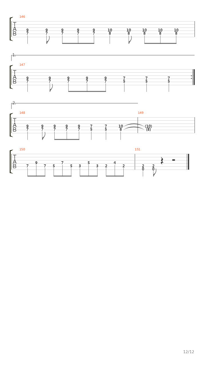 Sly吉他谱