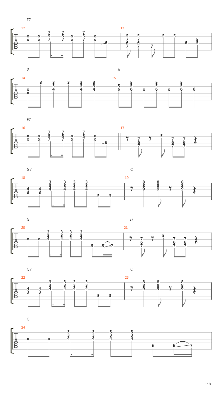 Fun吉他谱