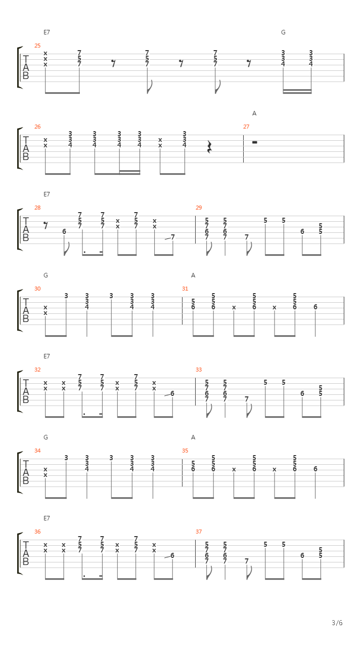 Fun吉他谱