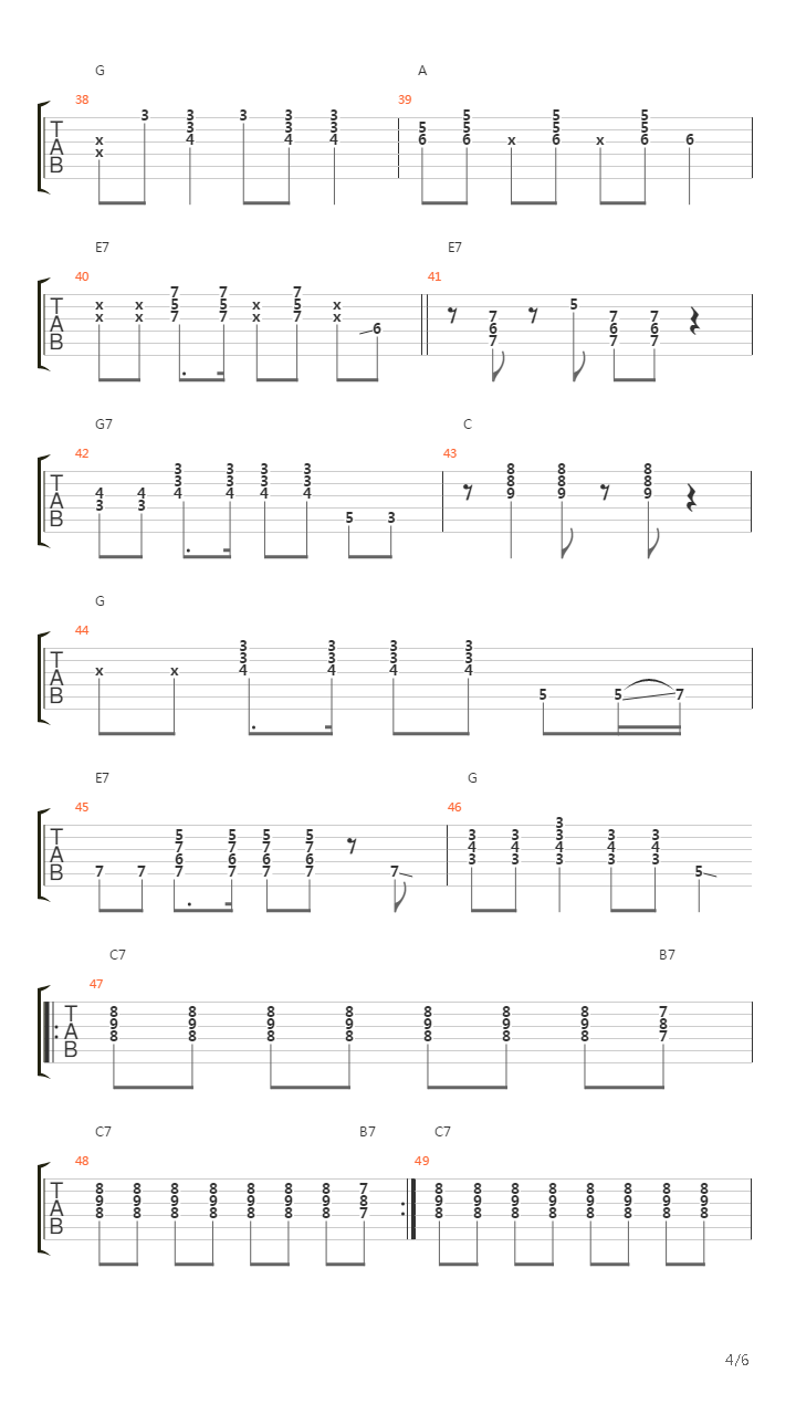 Fun吉他谱