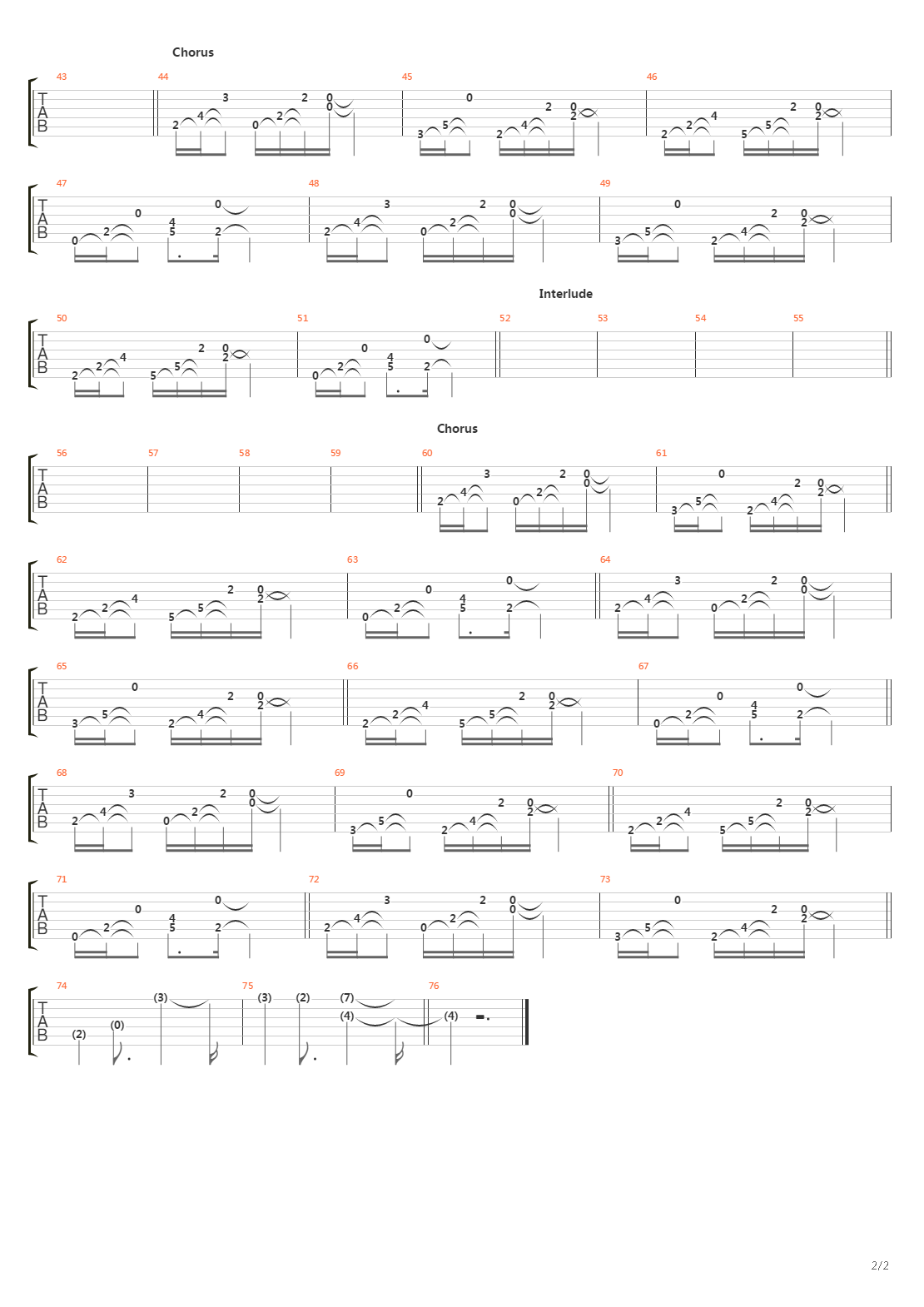 Artifice吉他谱