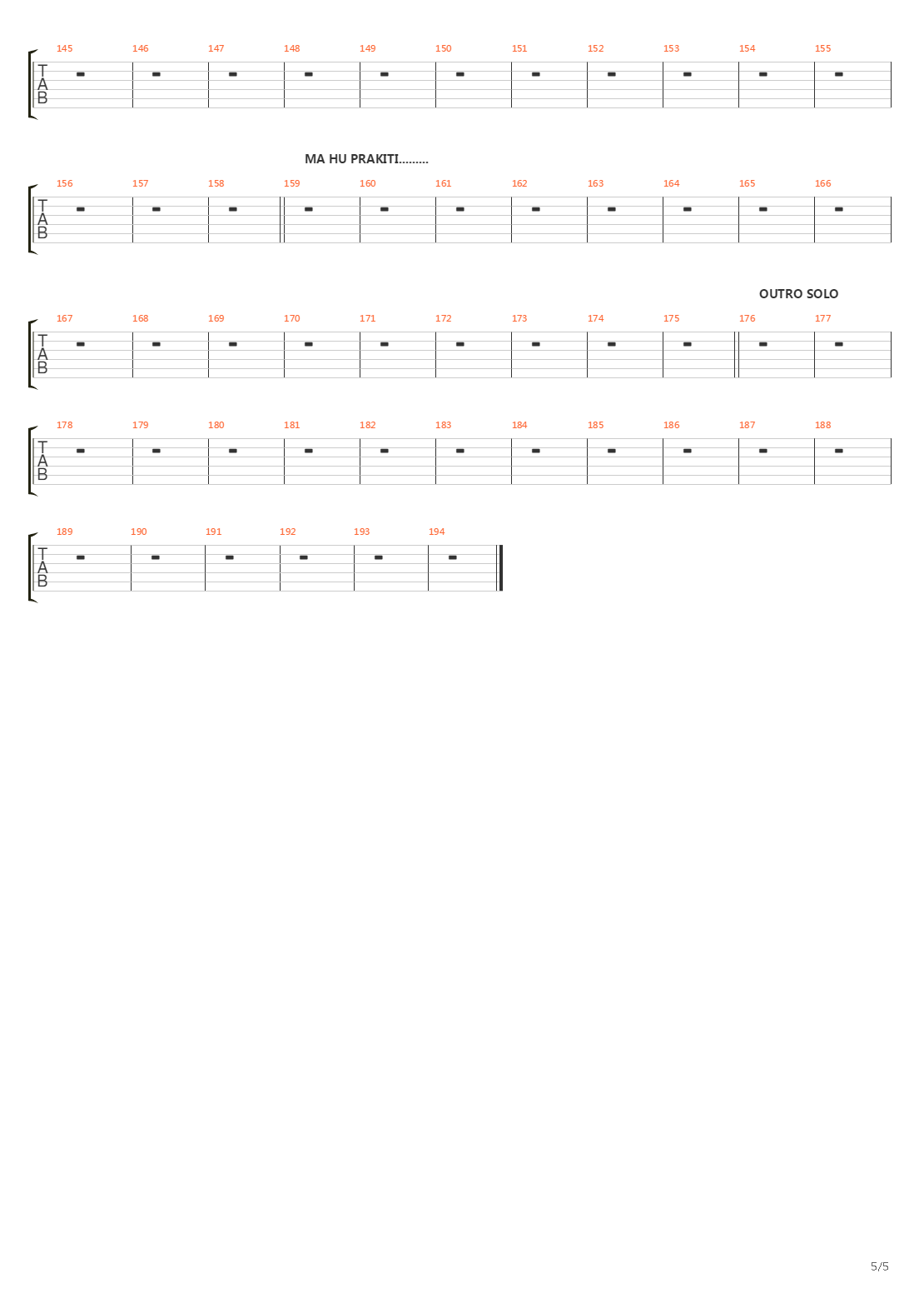 Prakriti吉他谱