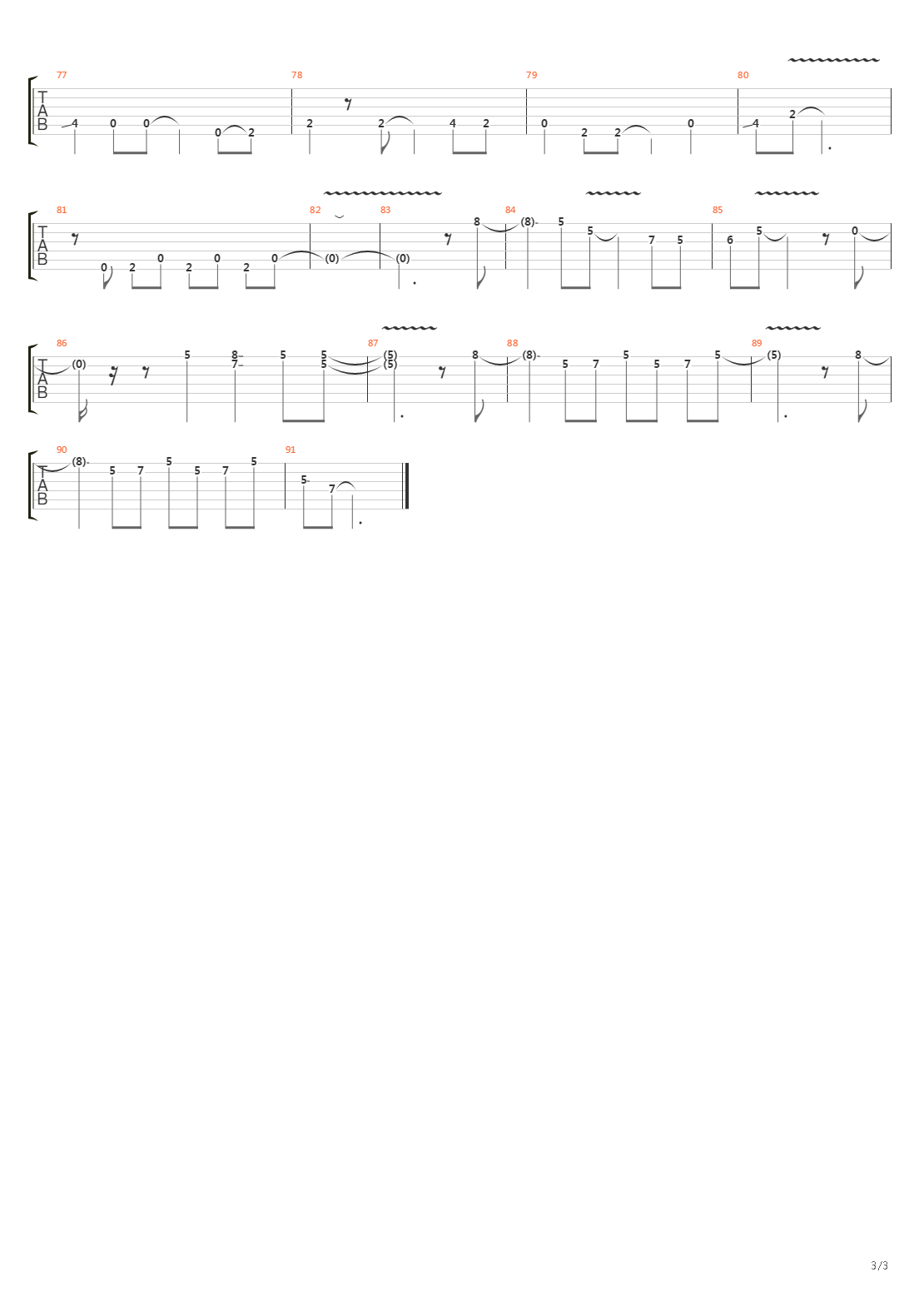 The Stranger吉他谱